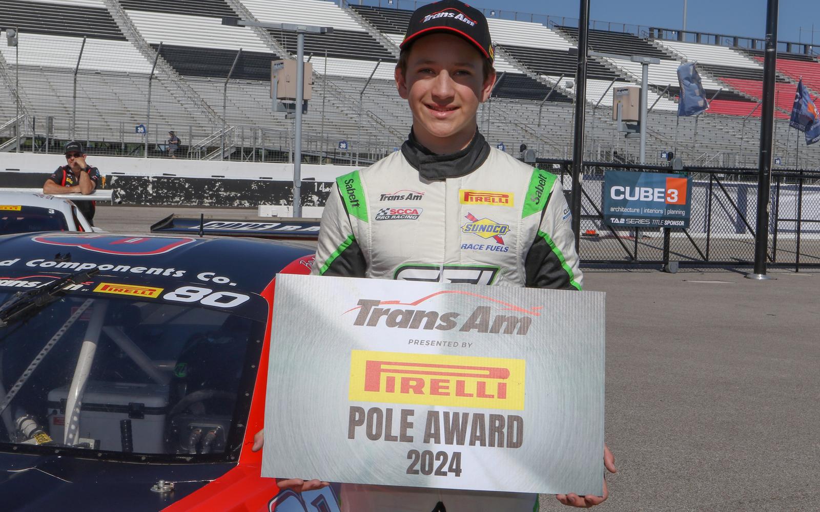 Ben Maier Earns First Pole, Sets Track Record in CUBE 3 Architecture TA2 Series Qualifying at WWTR